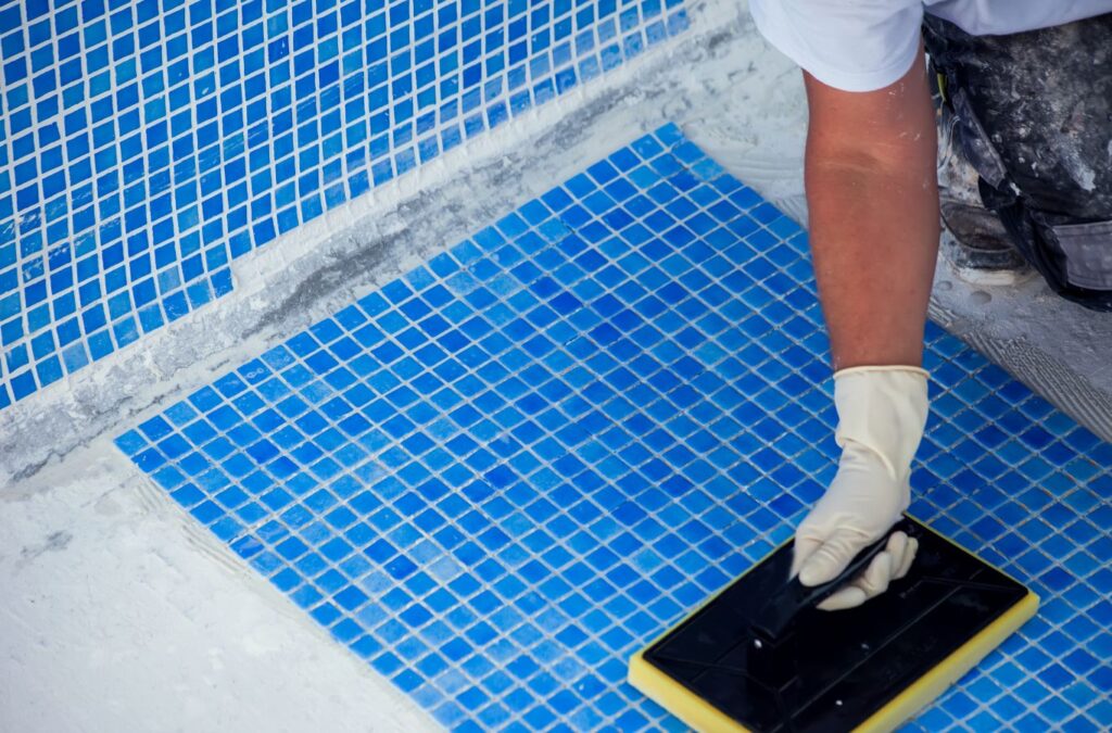 Alotta Pool Service expert performing a pool repair in Lee County, FL. Pool repair near me.